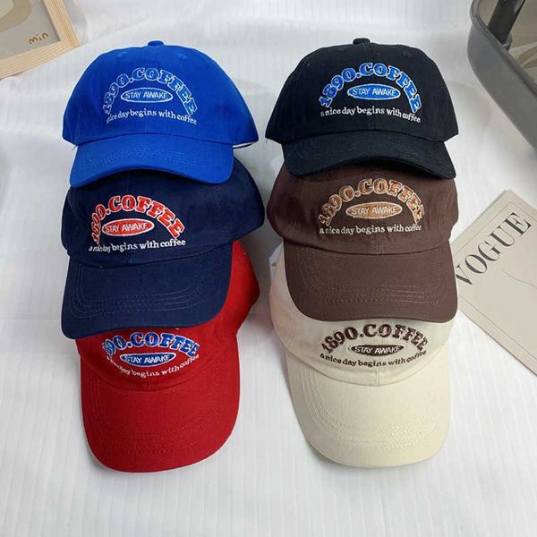 

ball caps letter embroidery baseball cap for children korean simple kids sun hat summer adjustable boys girls peaked caps j230504, Blue;gray
