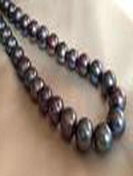 

12 14mm peacock black cultured freshwater pearls near round loose beads 15 inches4688774, White