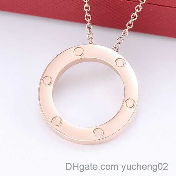 

style new men's and women's love pendant necklaces fashion designer design stainless steel love necklace man's valentine&#039, Silver