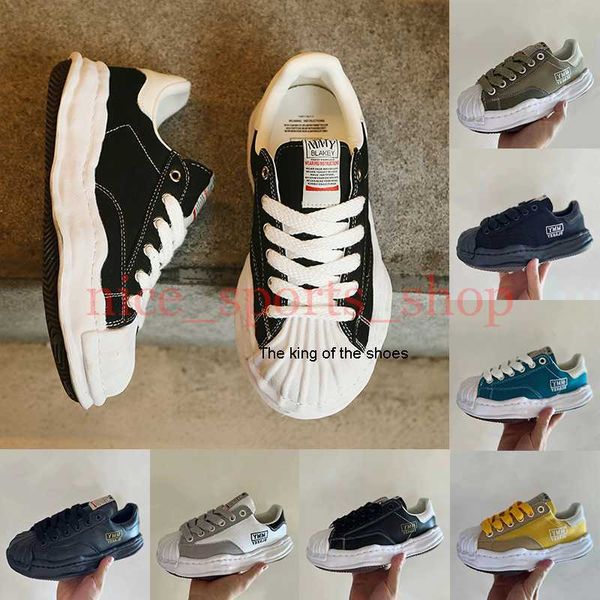 

maison mihara yasuhiro mmy shoes og sole toe mens running shoes sneakers sport womens casual signature leather shoe designers low cut canvas, Black