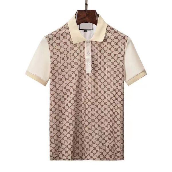 

2023summer clothes luxury designer polo shirts men casual polo fashion snake bee print embroidery t shirt high street mens polos size m-xxxl, White;black