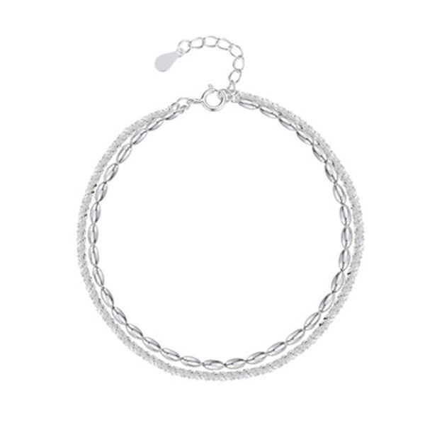 

charm bracelets ventfille s925 sterling silver double bracelet beads bangle for women fashion fine jewelry wedding party gift aa230506, Golden;silver