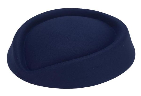 

berets setewardess hat imitation wool felt stewardess air hostesses pillbox ladies flight attendant cosplay beret capberets4895135, Blue;gray