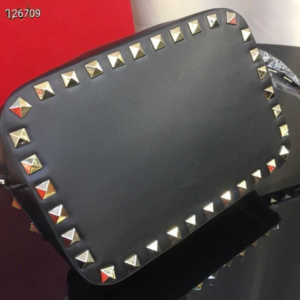 

designer bags shoulder women bags luxurys handbag fashionable women's leather rivet printed double zipper loco bag vsling crossbody clu