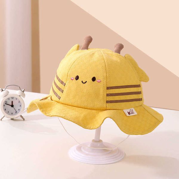 

stingy brim hats new cute animal spring autumn soft baby bucket hat cotton fisherman hats kids summer toddler boy girl panama beach sun cap, Blue;gray