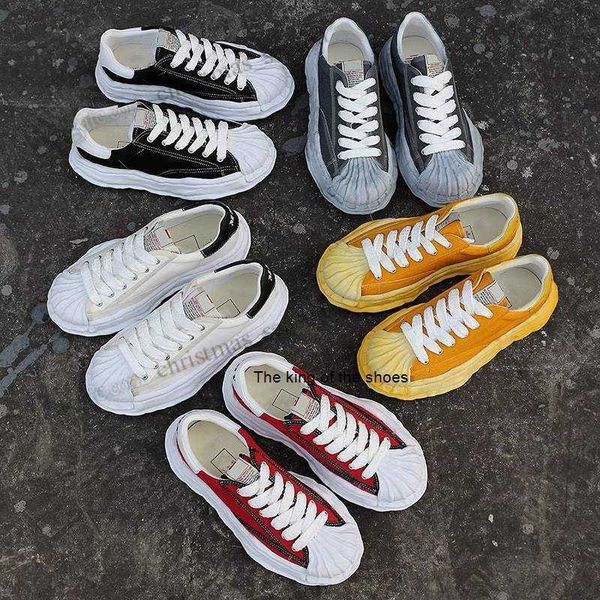 

canvas shoes blakey maison mihara yasuhiro mmy mens low cut for men miharayasuhiro shell toe cap skate shoe stc sneakers women signature lea