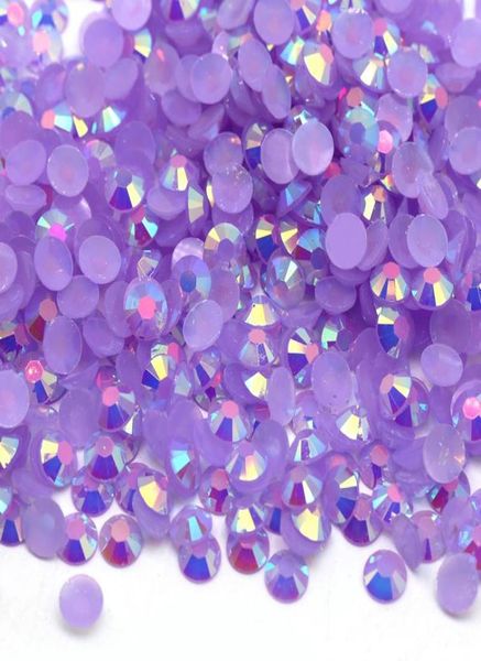 

xulin non fix ab jelly resin rhinestones whole ltamethyst ab 2mm crystal stone for nail art3251118, Black