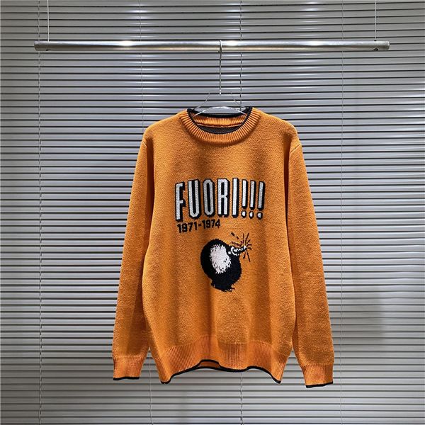 

mens sweater hoodie designer sweaters retro classic fashion cardigan sweatshirts men sweater letter embroidery round neck comfortable jumper, White;black