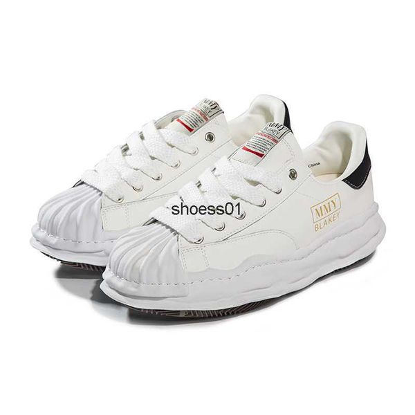 

putian shoes mmy mihara yasuhiro dissolving shoes 2023 new style shell head small white shoes women thick soled low board shoes men, Black