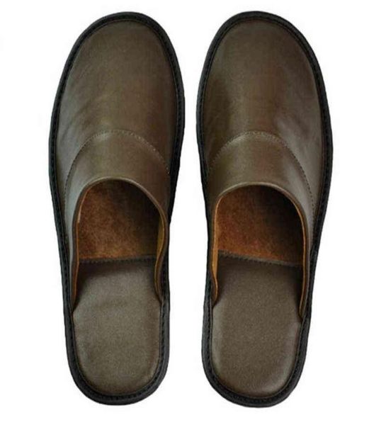 

2021 new slippers men large sizes luxury sheepskin home male indoor house for men slippers women antislip luxury soft flat shoes j2418413, Black