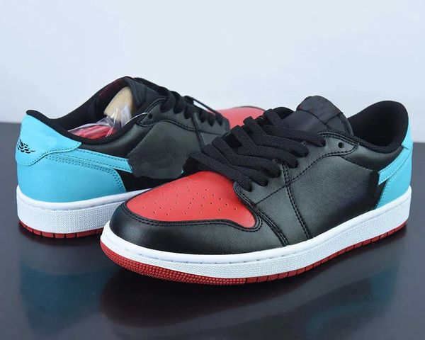 

basketball shoes 1 low og to chicago 1s black dark powder blue gym red outdoor sports sneaker outdoor sneaker sports with box