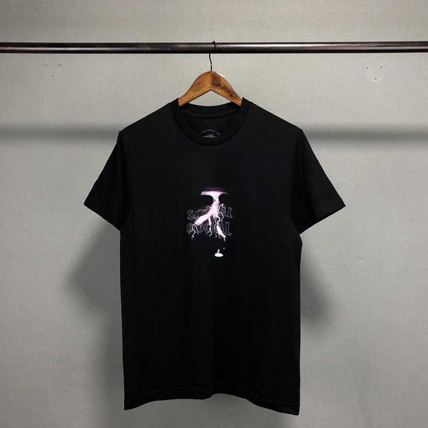 

2022 summer men t shirts 3d lightning letter print women casual fashion oversized o neck short teesjw9x, White;black