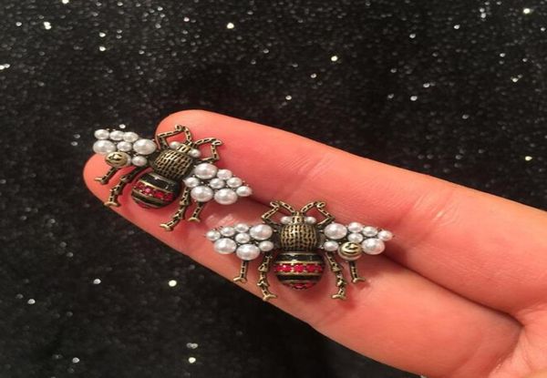 

s925 silver pin retro fashion old bee earrings copper earrings ladies earrings lover gift8728296