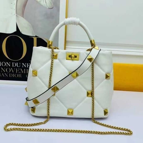 

designer luxurys handbag punk style bags rivet multifunctional portable shoulder crossbody women's chain inon