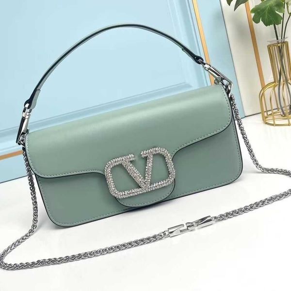 

bags diamond handbag designer valentions women luxurys v buckle mini handheld cowhide shoulder crossbody women's chain 113s