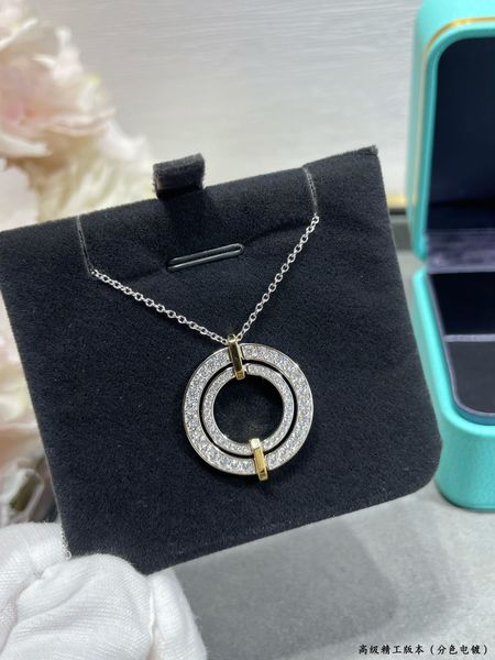 

designer irregular female 18k gold necklaces for women silver trendy mom and daughter pendant fashion jewelry valentine day gifts for girlfr