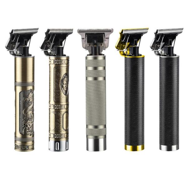 

t9 electrical hair clippers duddha head dragon oil head small tube tshaped men trimmer professional barber razors with charger5145279