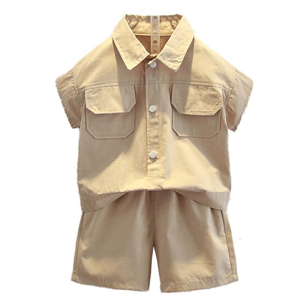 

clothing sets kids clothes tshirt short boys summer casual style for est children's suits 230506, White