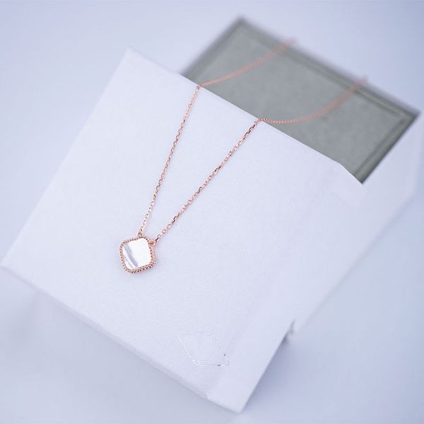 

fashion classic 4/four leaf clover necklaces pendants mother-of-pearl van clover necklace 18k gold plated gift red luxury jewelry designer j, Silver