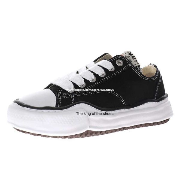 

maison mihara yasuhiro original sole low cut canvas shoes for men miharayasuhiro toe cap sneaker mens mmy sports shoe womens sport women