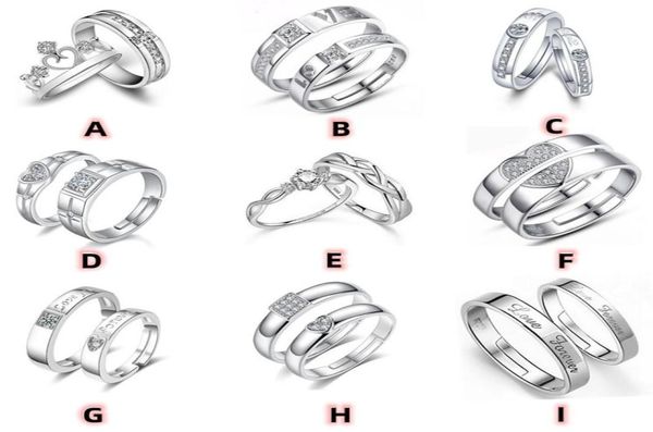 

couple love ring alloy ring for men and women jca01101238548997, Silver