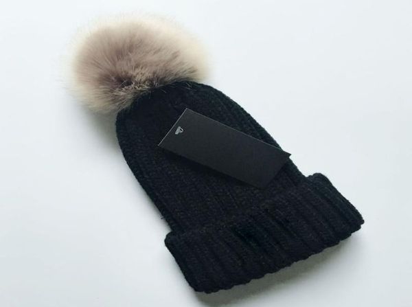 

whole winter beanies caps hats women bonnet thicken with real raccoon fur pompoms warm girl cap snapback woman pompon skull be2702026, Blue;gray