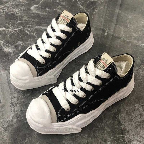 

203 high street mmy thick bottom canva shoes mihara men sneakers lace-up yasuhiro men's casual shoes women's boots