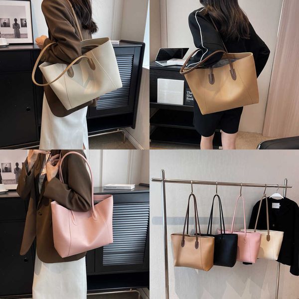 

nxy large shoulder side bags for women trend vintage solid color designer female leather big handbags tote bag 230424