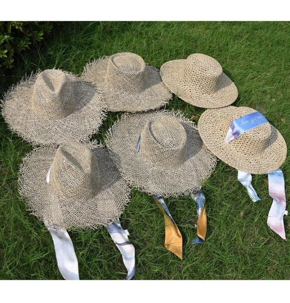 

fashion women s summer hat breathable salt sea panama jazz grass beach sun cap for vacation travel fedora straw rh 2207086344505, Blue;gray
