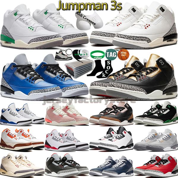 

basketball 3 shoes men women 3s lucky green pine black white cement reimagined true racer blue fire red unc mars stone muslin unc mens women