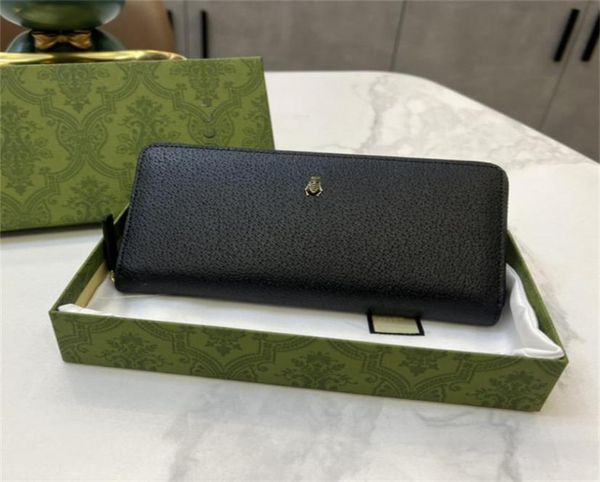 

cowhide men wallets money clips genuine leather handbags male card holder coin purses business long zipper clutches2274113, Black