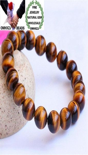 

other bracelets omhxzj whole zb392 8101214mm european fashion birthday party wedding gift natural stone fine tiger eye round b1699968, Golden;silver