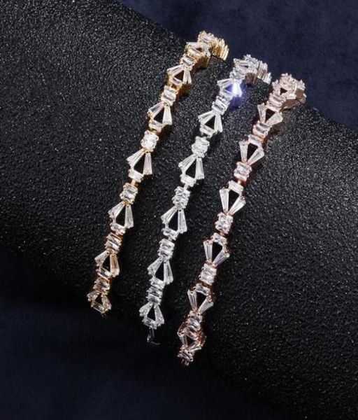 

simple new triangle zircon zipper adjustable bracelet creative new bracelet lady9876370, Golden;silver