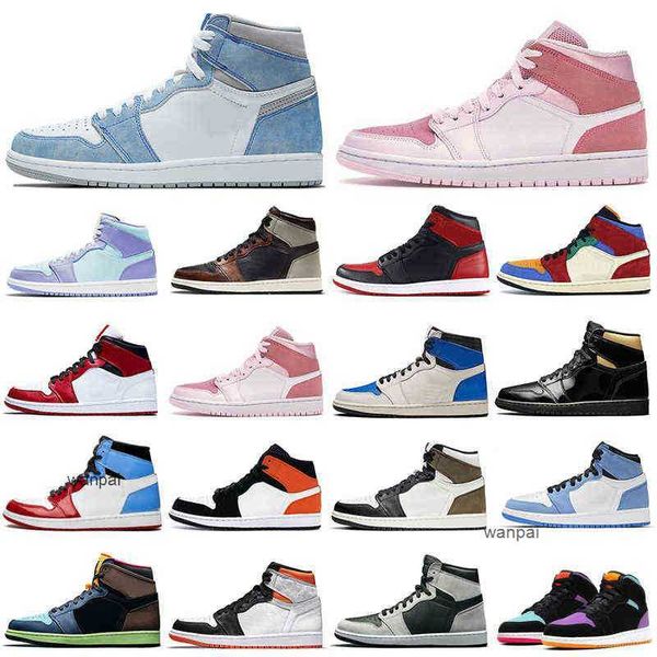 

r 1s men basketball shoes 1 university blue obsidian bred shadow digital pink women mens trainers sports sneakers wholesale