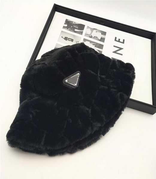 

2021 winter warm bucket hat stylish stingy brim cap breathable casual fitted bunny patterned hats 799077, Blue;gray