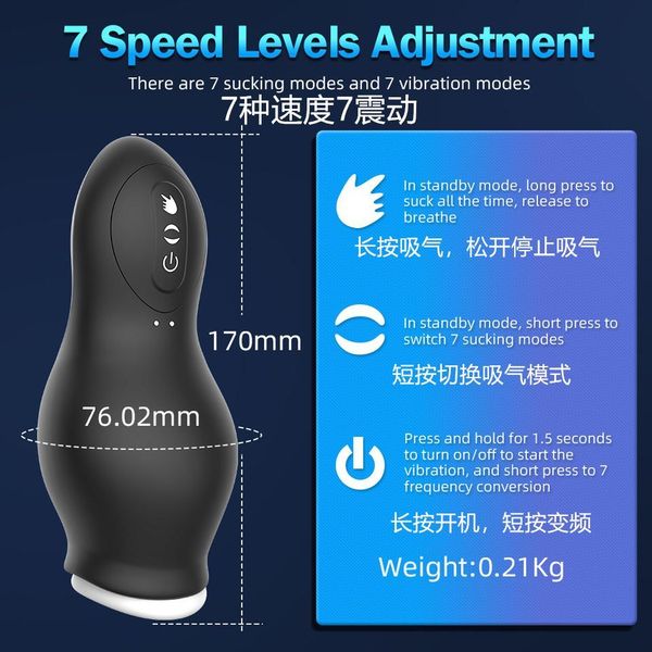 

multifunctional handselectric automatic sucking male black tech masturbator male toys