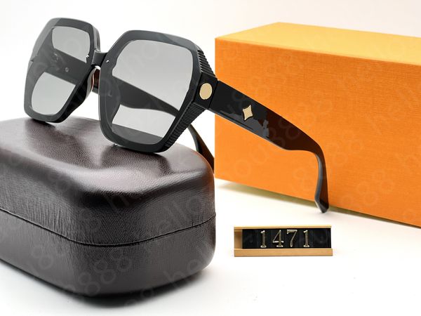 

2023 luxury design sunglasses for women popular fashion sunglasses uv protection big connection lens frameless men come with package1471, White;black