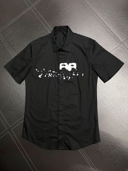 

mens designer shirts brand clothing men shorts sleeve dress shirt hip hop style cotton 10631, White;black