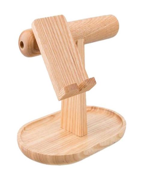 

jewelry pouches bags wooden multifunction for mobile phone holder stand watch bangle sundries storage rack home office desko2962906, Pink;blue