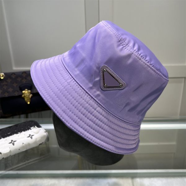 

new designer men's bucket hats luxury spring summer outdoors beach hat women's fashion multicolor casquette purple fisherman', Blue;gray