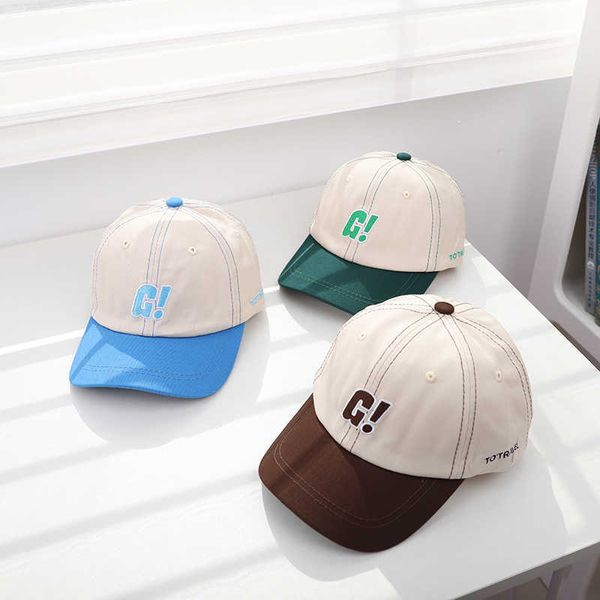 

ball caps kids baseball cap for boys girls spring summer casual snapback hat fashion letter children sun visors caps gorras j230504, Blue;gray