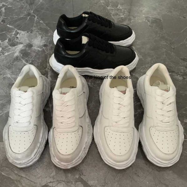 

high street mmy shoes male sneakers vintage men's casual shoes couple shoes women's sneakers leather men's sneakers, Black