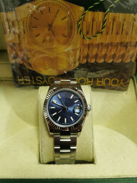 

with original box high-quality fashion watch 41mm president datejust 116334 sapphire glass asia 2813 movement mechanical automatic mens watc, Slivery;brown