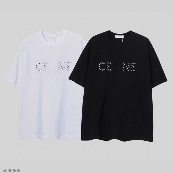 

men's plus tees polos round t-shirt plus size neck embroidered and printed polar style summer wear with street pure cotton r2n22, White;black