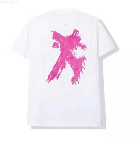 

men's as sc t shirts fashion anti social club cross tee print t-shirt casual couple short lulusup, White;black