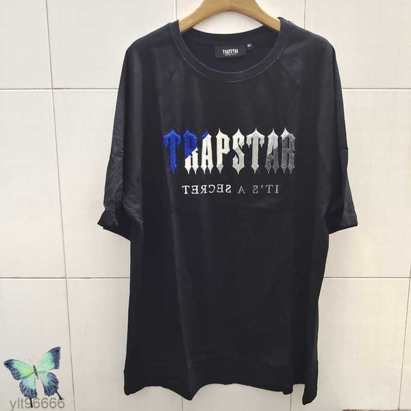 

men's t-shirts trapstar t-shirt men women casual summer embroidery t shirt g221118, White;black