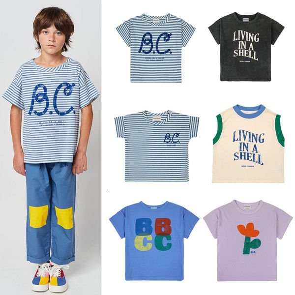 

tshirts 2023 summer bc kids cartoon bobo children's t shirts boys and girls clothes set baby boy 230506, Blue