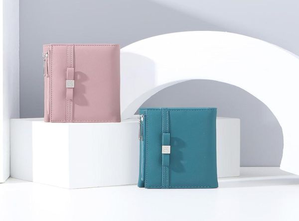 

ladies wallet student buckle fashion solid color multifunctional coin purse trifold short women039s party cardholders1907701, Black