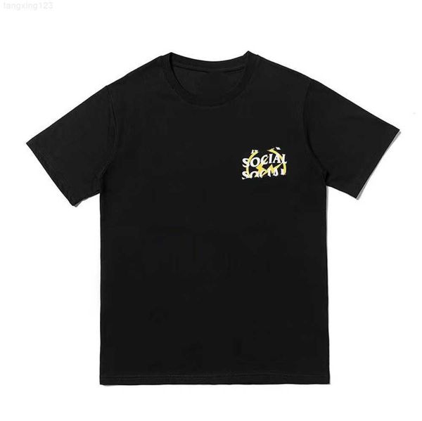 

short sleeve t shirt champion mens co-branded lightning alphabet print fashion trend men's and women's couples t-shirt motion curr, White;black