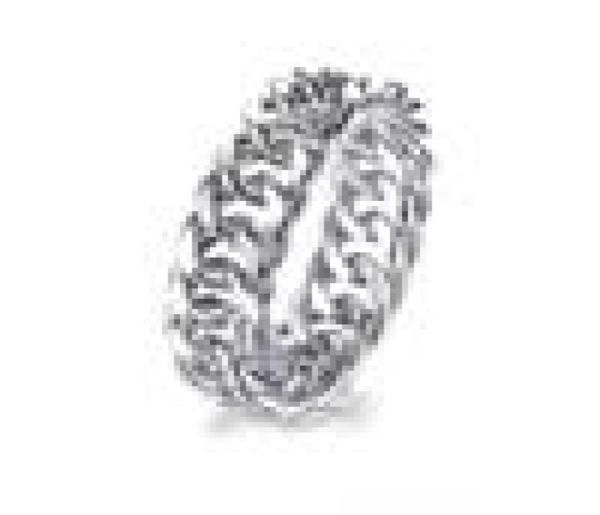 

6mm thick chunky chain ring cuban curb link gold filled stainls steel stylish ring for women girls couple rings6300672, Silver